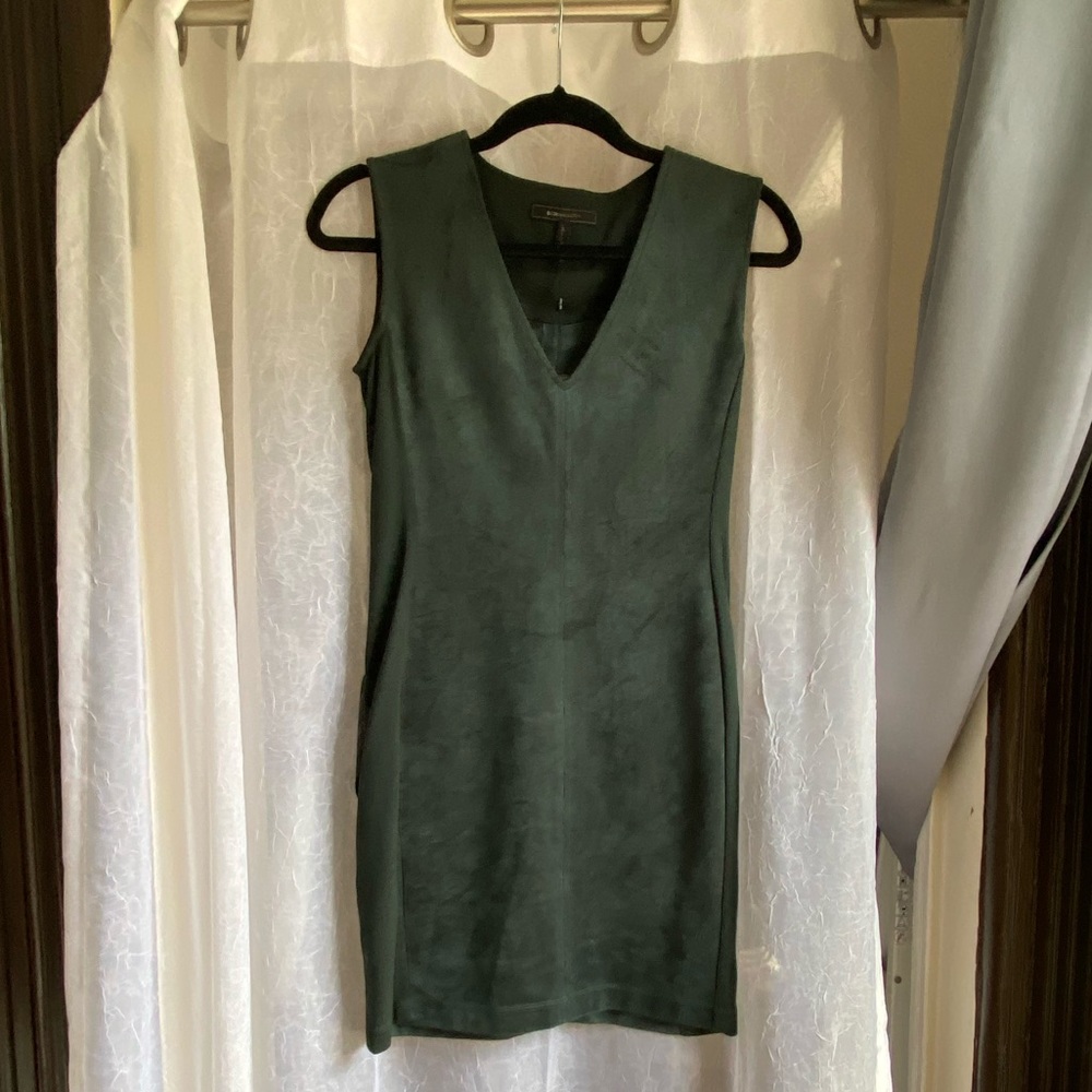 BCBGMAXAZRIA faux suede dress